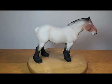 CollectA Dutch Draft Mare - Red Roan (Model Horse 360 Rotation for Reference / Review)