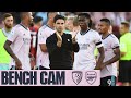 BENCH CAM | Bournemouth vs Arsenal (0-3) | The goals, action and reactions!