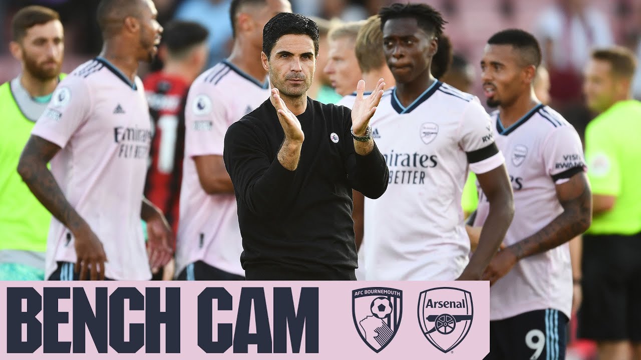 BENCH CAM | Bournemouth 0-3 Arsenal | The goals, action and reactions!