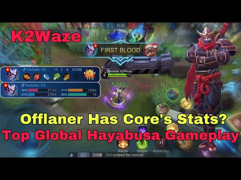 One Of The Most Agressive Hayabusa Offlane Gameplay - Top Global Hayabusa Gameplay