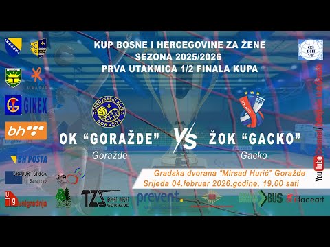 Prva utakmica ½ finala KUP-a BiH: OK Goražde - ŽOK Gacko RD Swisslion