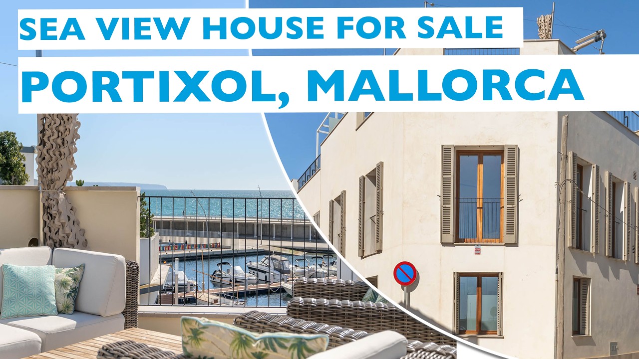 Luxury sea view house for sale in Molinar with terrace, pool, lift & parking