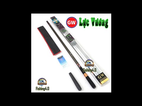 Cần câu Tay Gw Lực Vương 力王 Chính hãng - Carbon 2 da xoắn toàn thân