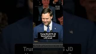 Trump REJECTS JD Vance's phone call LIVE on stage