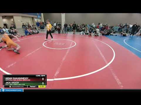 132-136 Lbs Cons. Semi - Aidan Shaughnessy, Rockwall High School Wrestling Vs Jack Hauch, Katy Are