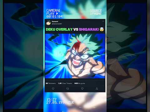 DEKU OVERLAY vs SHIGARAKI ☠️✨ | #myheroacademia #edit #amv #mha #anime