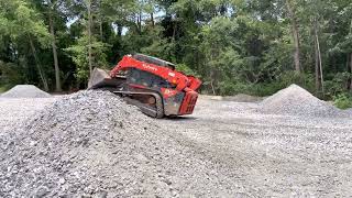How to level gravel with a dirt bucket on any skid steer # diy