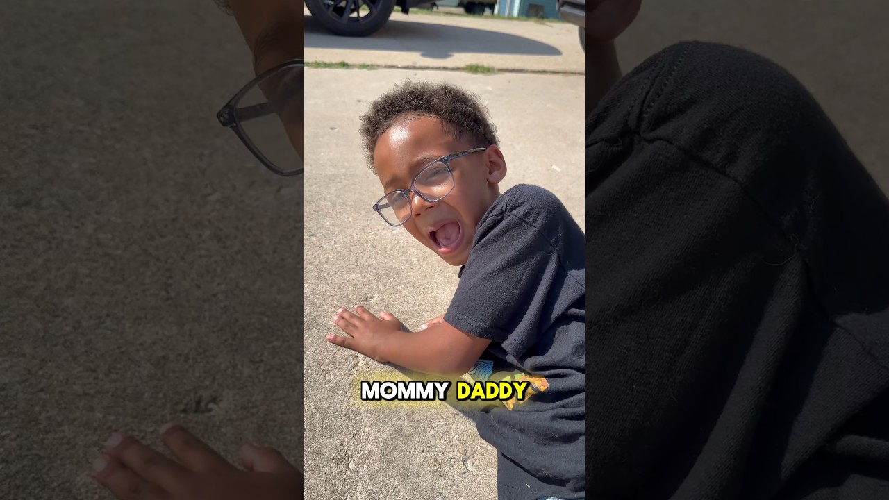 How little kids act when they fall #shorts