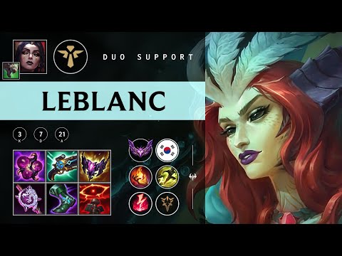 LeBlanc Support vs Rakan - KR Master Patch 25.23