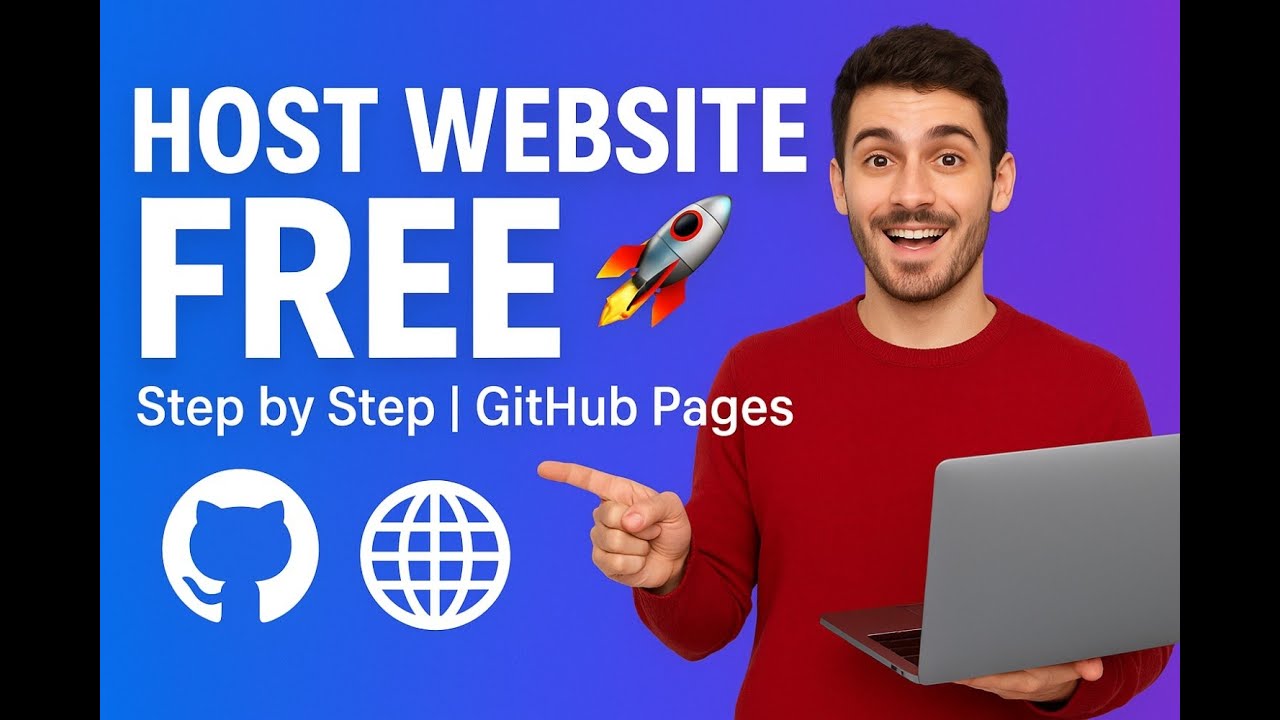 How to Host a Website on GitHub | Host your website for Free & Easy Step-by-Step Guide (2025)