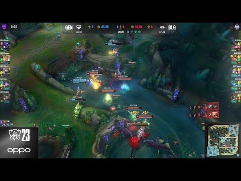 BLG vs GEN Worlds 2023 Quarter Finals - MAIN PLAYS - Highlights