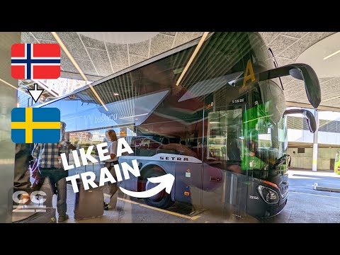 De Oslo a Gotemburgo pelo ônibus Vy Bus4You: como um trem 🚌🏞️