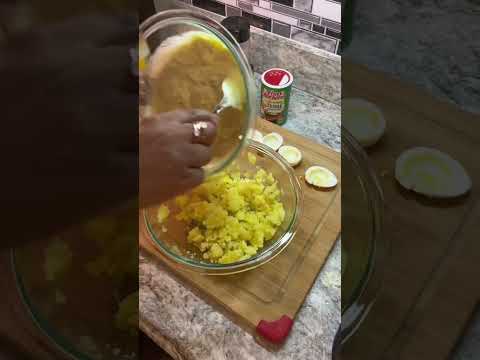 Deviled egg potato salad