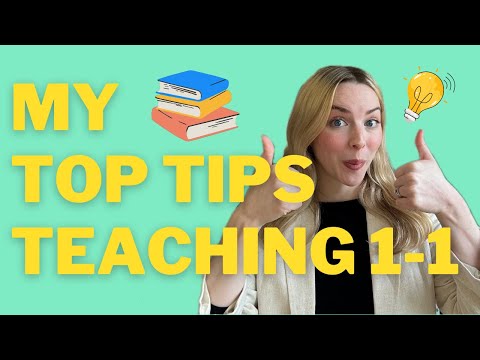 MY Tips for Teaching English 1-1! 📚✨