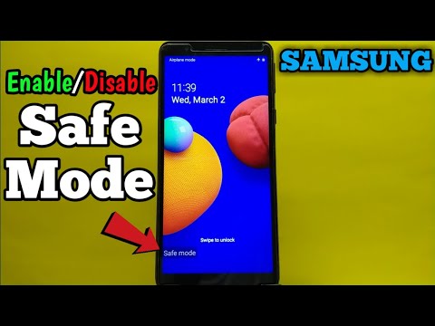 How to Enable/Disable safe mode on Samsung Galaxy A01 Core