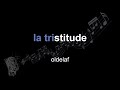 oldelaf la tristitude lyrics paroles letra