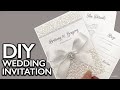 DIY WEDDING INVITATION | Elegant Handmade Invitation You Can Make At Home using Microsoft Word