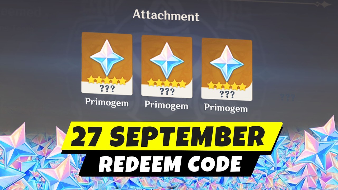 Genshin Impact New Redeem Code (27 September) | How to Redeem Code Genshin Impact 7.1