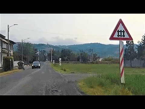 Passaggio a livello Vescovera (PV) SP 187 # railroad crossing # bahnübergang
