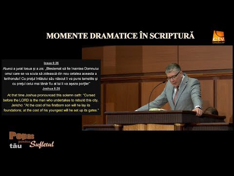 Popas pentru sufletul tău - Momente dramatice în scriptură