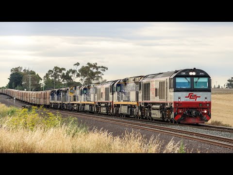 Octuple Header on 6PM9! | Freight Trains in Victoria's South-East & West!