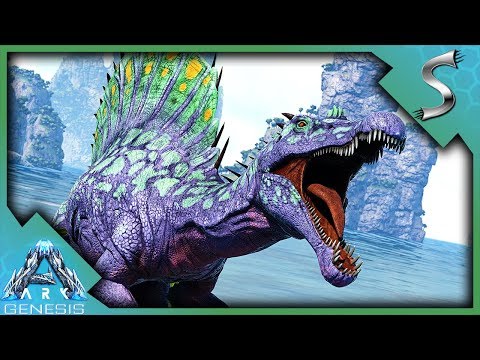 THE BOG X-SPINO LOOKS AMAZING! WE GOTTA TAME ONE! - Ark: Genesis [DLC Gameplay E25]