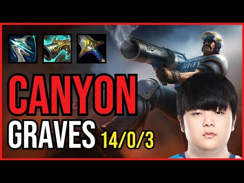 CANYON - GRAVES vs NIDALEE Jungle - KR Challenger - Patch 11.4 QUADRAKILL