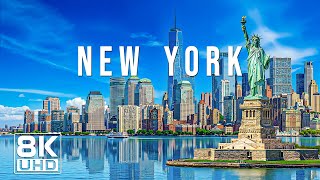 New York 8K – A Symphony Of Modern City And Soothing Piano Music