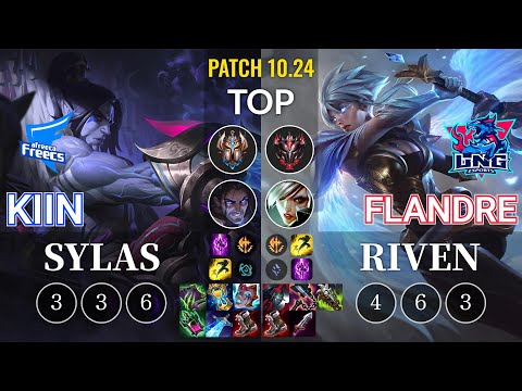AF Kiin Sylas vs LNG Flandre Riven Top - KR Patch 10.24
