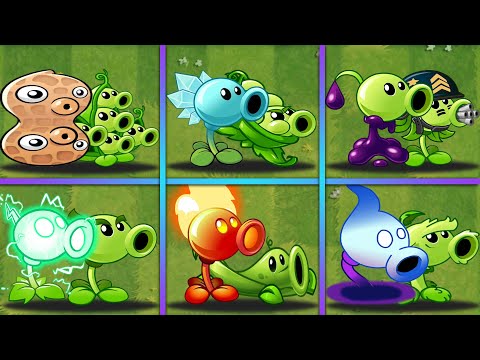 PvZ 2 | COLOR PEA & GREEN PEA 6 PAIR Team Plants - Who Will Win? - Team Plants Battlez