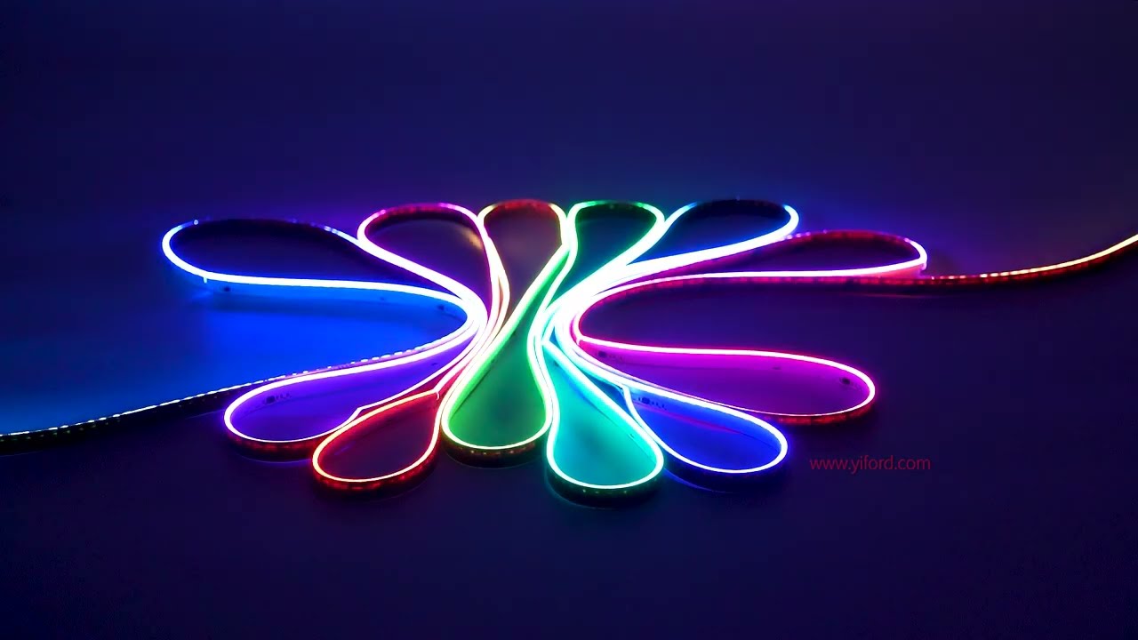 Sideview COB RGBIC addressable led strip 1