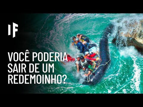 E se você fosse sugado por um redemoinho?