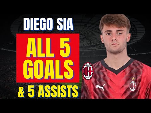 Diego Sia - ALL 5 GOALS & ASSISTS FOR AC MILAN B | Skills & Highlights