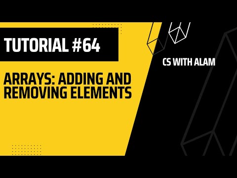 Arrays Adding And Removing Elements Web Development Tutorial 64