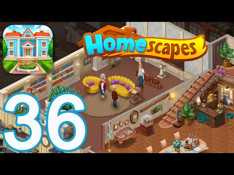 HOMESCAPES Story Walkthrough Gameplay #36 - Library - Day 3 (iOS, Android)