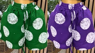 How to Make Ankara Shorts for Beginners | Easy Step-by-Step Tutorial