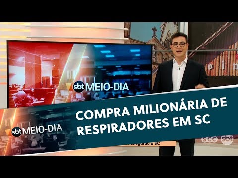 Compra milionária de respiradores em SC | SBT Meio-dia (30/04/20)