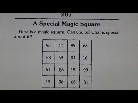 A Special Magic Square - Maths Puzzle! #257