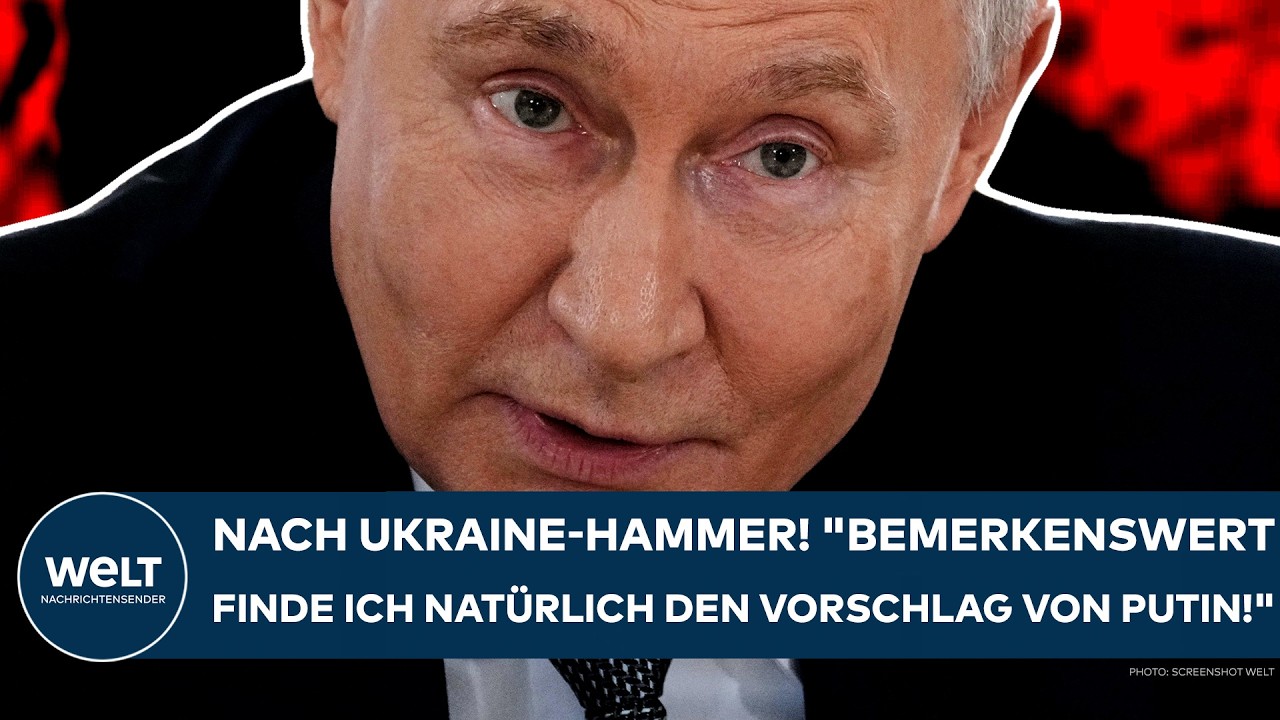 UKRAINE-KRIEG: Reaktion auf Kiew-Idee! "Bemerkenswert finde ich natürlich den Vorschlag von Putin!"