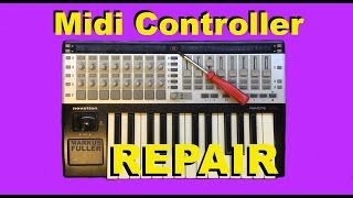 Video thumbnail for Midi controller repair novation remote sl 25 by markusfuller