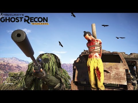 Ghost Recon Wildlands: Stealth Sniper Gameplay - Outpost Clearing - Compilation #14