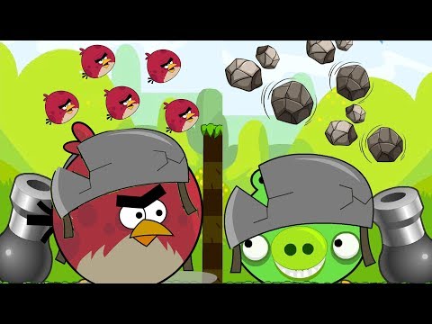Angry Birds Collection Hacked 2 - 100 TERENCE PUSH STONE TO GIANT BOSS PIGS!