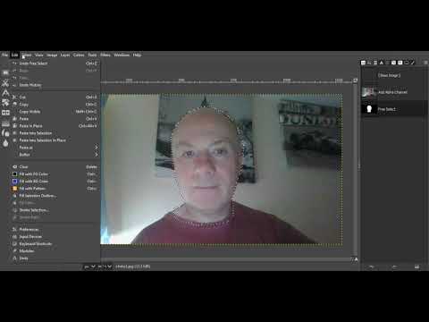 Cut out an object in Gimp 2.10
