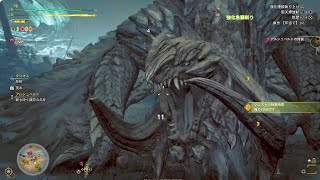 【MHWildsβ】残り時間15秒！？アルシュベルドと死闘を繰り広げる操虫棍ハンター