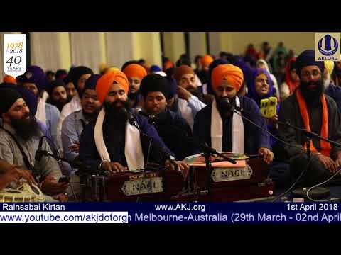 032 Melbourne 1st April 2018   Raensabyee Keertan   Bhai Parminder Singh Jalandhar