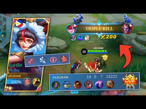 UNKILLABLE RUBY USING THIS NEW TANKY DAMAGE BUILD!🔥RUBY BEST BUILD 2023