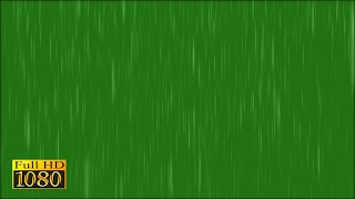 Rain Green Screen HD Video With Sound Effect