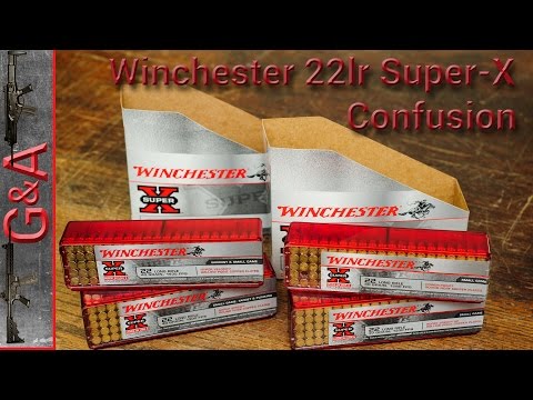 Winchester 22lr 22 Super-X Confusion