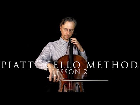 A.Piatti Cello Method Lesson 2 | Easy Exercises for Left Hand no.1-7 | Cello Lessons for Beginners