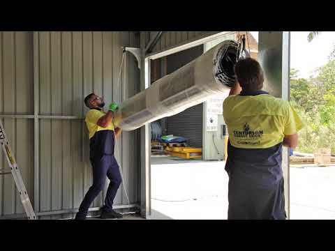 Part of a video titled Roller Door Installation Video - YouTube